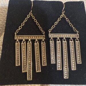 Anna Beck 18K Gold  and 925 Silver Plated Chandelier Earrings